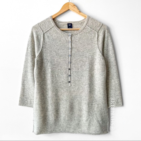 GAP Sweaters - GAP 100% Cashmere Henley Sweater